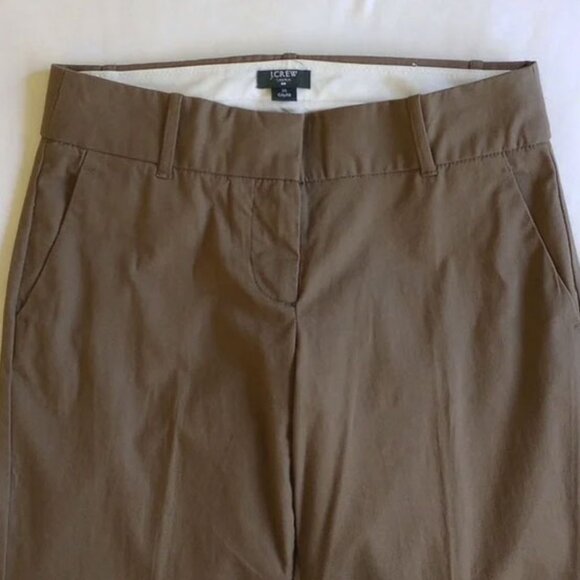 J Crew Curvy Fit Mid-Rise Stretch Chino Boot Cut Pants 2/2S Dark Olive - Picture 3 of 5